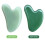 Planche gua sha 39 g 80 x 50 x 5 mm vert clair 1