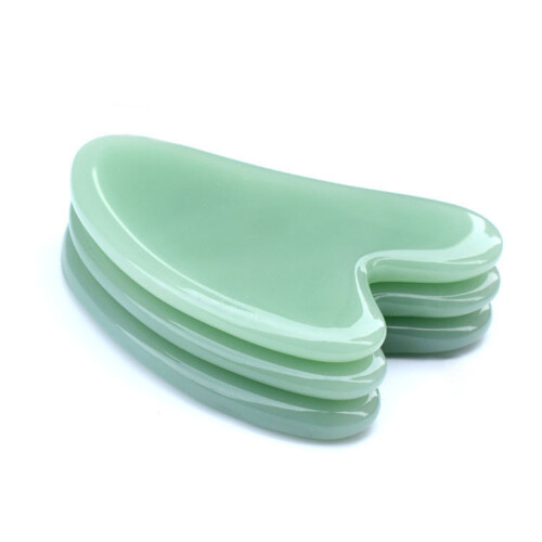 Planche gua sha 39 g 80 x 50 x 5 mm vert clair 1