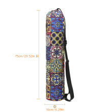 Gedruckte Leinwand-Yogamatten-Tragetasche 75*16*16cm Sport Fitness Lagerung