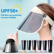 Adjustable Sun 360 Rotation Sun Visor Hat UV Protection Hat Face Shield Hat for Outdoor Camping Hiking Tennis