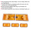 Gelbes LED-Dachlichtabdeckung für Hummer H2 SUT 2005-2009 9