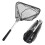 Fishing Net Fish Landing Net with Foldable Pole Handle and Nylon Mesh Fish Catching or Releasing Triangular Fish Landing Net 2