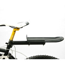 Porte-bagages arrière pour tige de selle - aluminium noir
