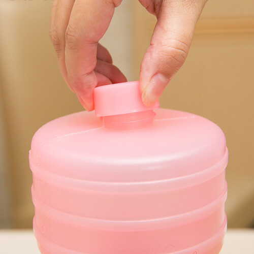 Manubrio in plastica - riempito d'acqua rosa/verde 2