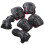 6 pezzi set di protezioni per ginocchia/gomiti/polsi, nero, S/M/L 2
