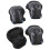 6 pezzi set di protezioni per ginocchia/gomiti/polsi, nero, S/M/L 3