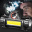 Faretto frontale LED mini USB ricaricabile COB a due livelli 71G 4