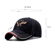 Fashion 3D Eagle Embroidery Baseball Men Women Washed Denim Sports Active Casual Hat
