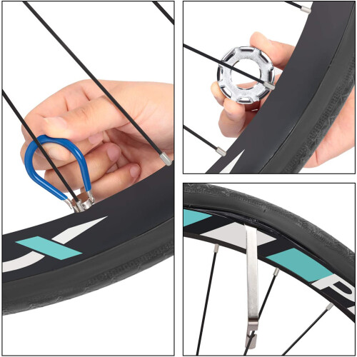 Set di 5 pezzi: leva per pneumatici da 12 cm, chiave a otto tagli 2