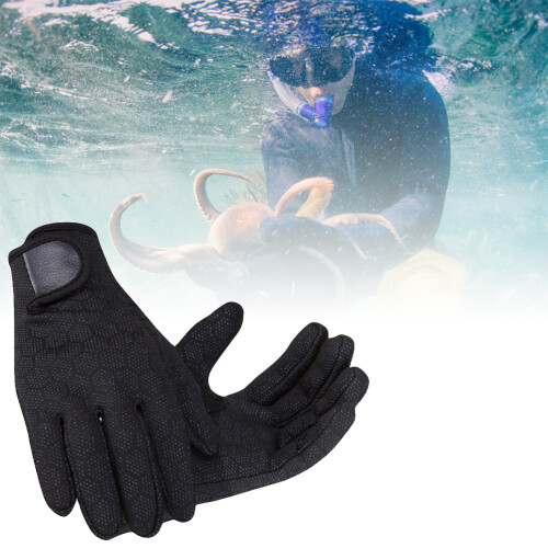 Gants de plongée en néoprène de 2 mm noir M/L 8,5-8,9 po 2