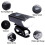 Ensemble d’éclairages LED avant/arrière pour vélo noir 300 lm USB 4