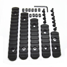 Binario Picatinny M-LOK, 5-13 slot, nylon nero