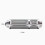 HP-LP puntatore laser 14,54 cm Argento 1x18650 6