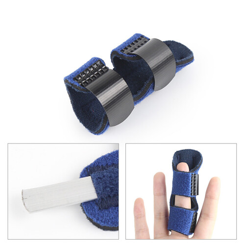 Attelle bleue pour doigt marteau déclenché 12 cm 9 g