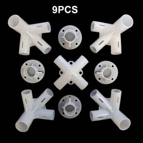 Connecteurs d’angle et de centre pour gazebo en plastique 3x3m