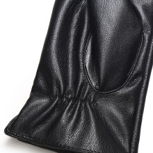 Gants à écran tactile en PU Taille unique Noir Cuir PU 24 cm