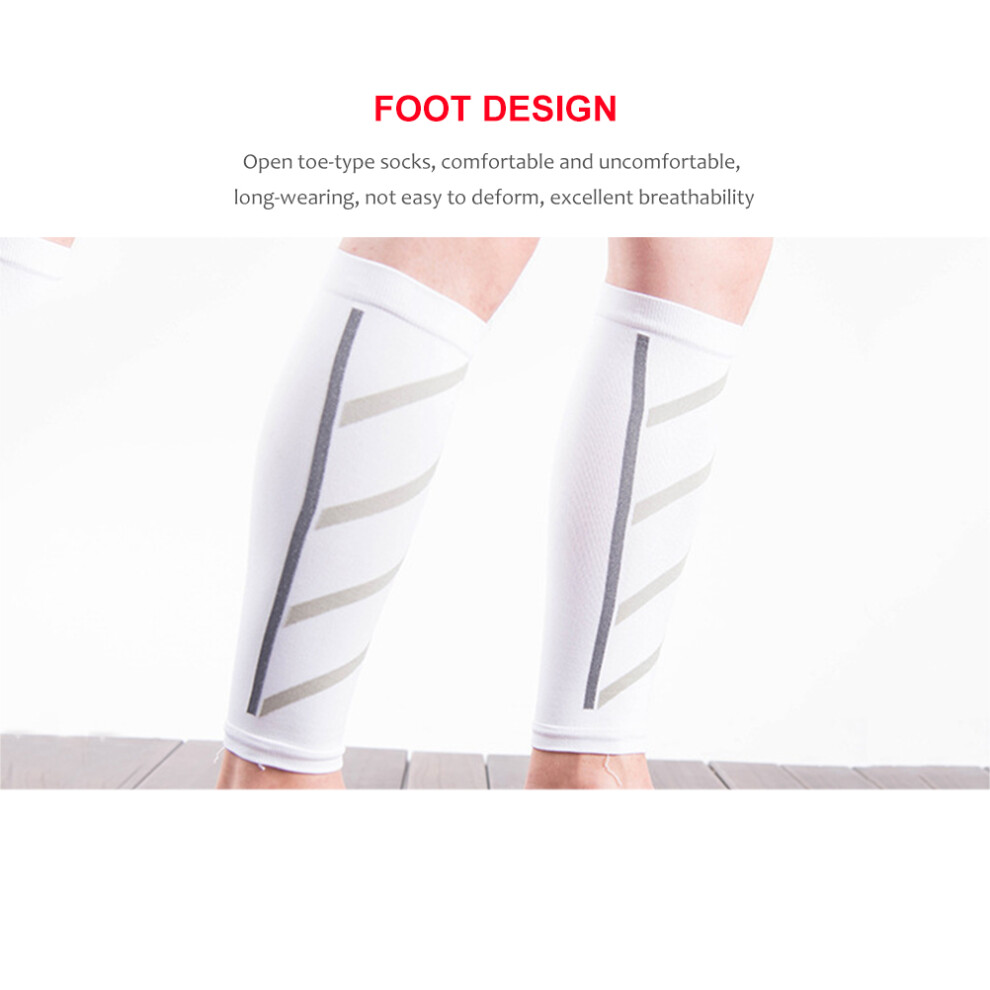 1 pair Calf Compression Sleeves for Sports Running Cycling Socks Leg Warmers Men Women Football Sock Protectors