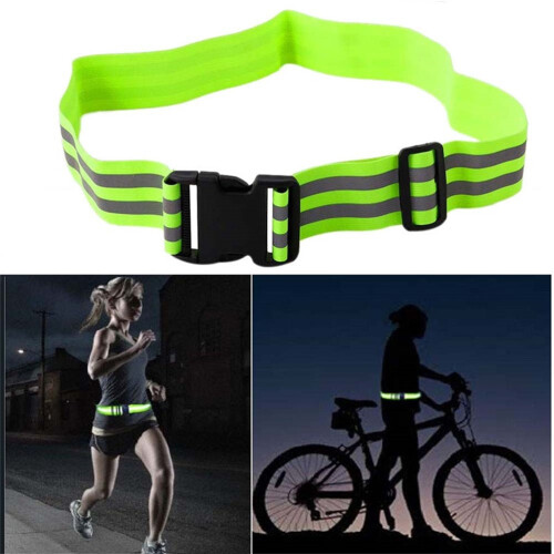 Ceinture de sécurité jaune fluorescent et réfléchissante 5*52CM 2