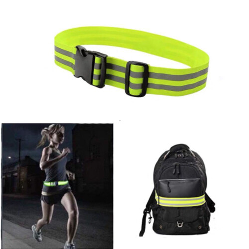 Ceinture de sécurité jaune fluorescent et réfléchissante 5*52CM 1