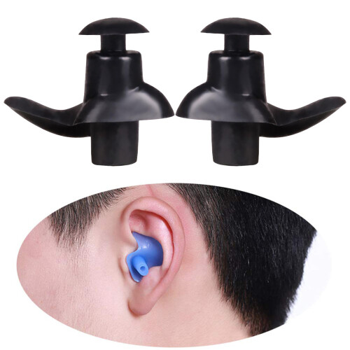 1 paio di tappi per orecchie impermeabili in silicone per nuotare 1