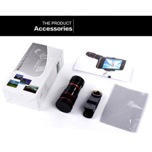 Kit d'objectifs pour smartphone 8x monoculaire téléobjectif pour la plupart des téléphones mobiles