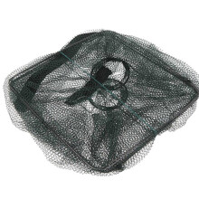 Cage à filet de pêche rétractable en métal-nylon 45x22x20cm