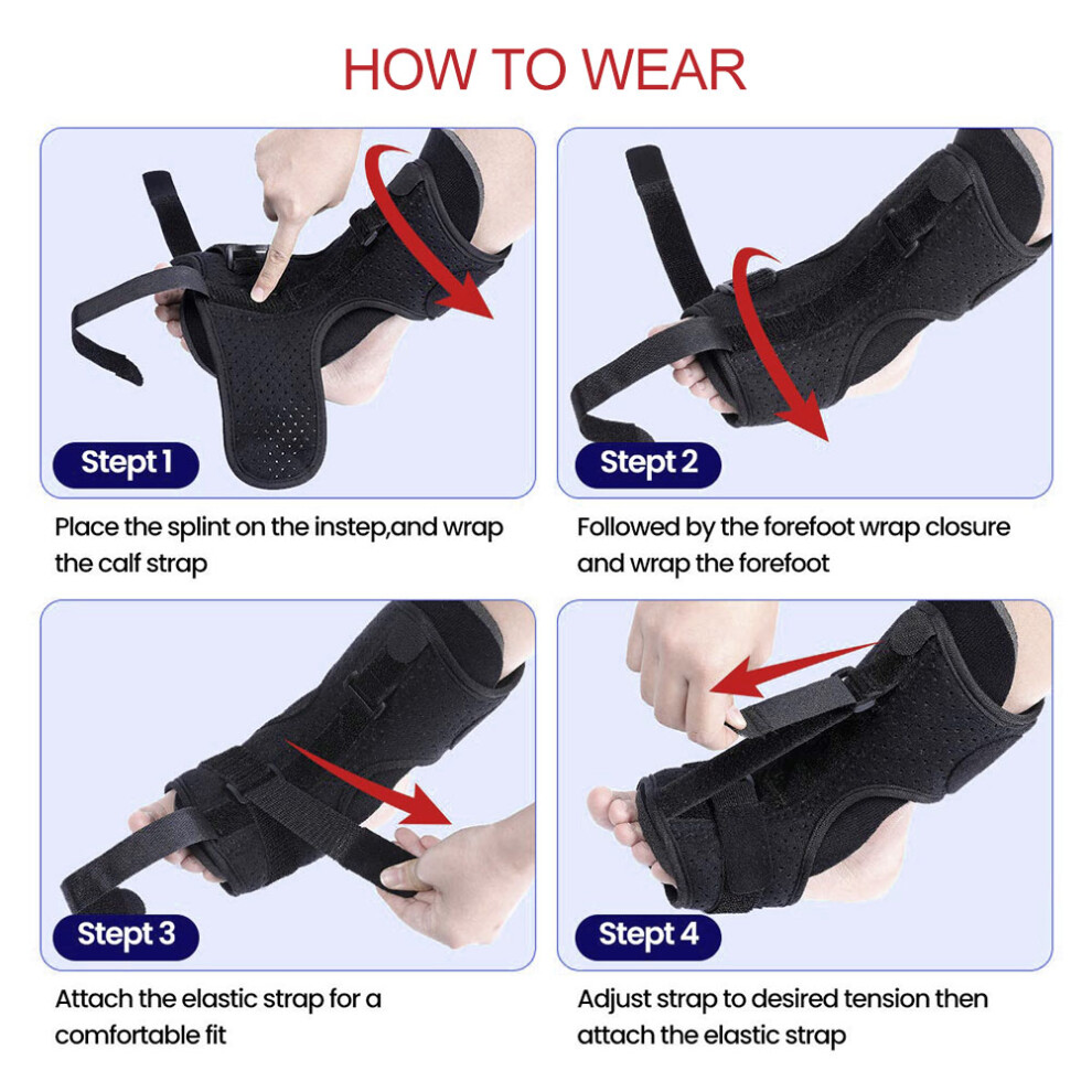 Adjustable Plantar Fasciitis Night Splint Foot Drop Orthotic Brace Night Splints for Plantar Fasciitis