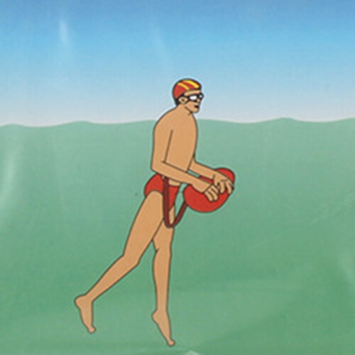 Langlebiger PVC-Schwimmboje-Tow-Float 48x29cm mit verstellbarem Hüftgurt
