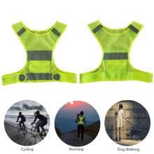 Gilet riflettente in rete giallo fluorescente 45x52x40cm