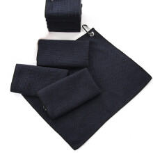 5 Pcs Microfiber Towel with Hook Cleans Clubs Balls Hands Towel 30x30cm