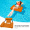 Chaise de rangée gonflable et pliable 1 pièce 1200x1000x1000 mm 6
