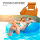 Chaise de rangée gonflable et pliable 1 pièce 1200x1000x1000 mm 5
