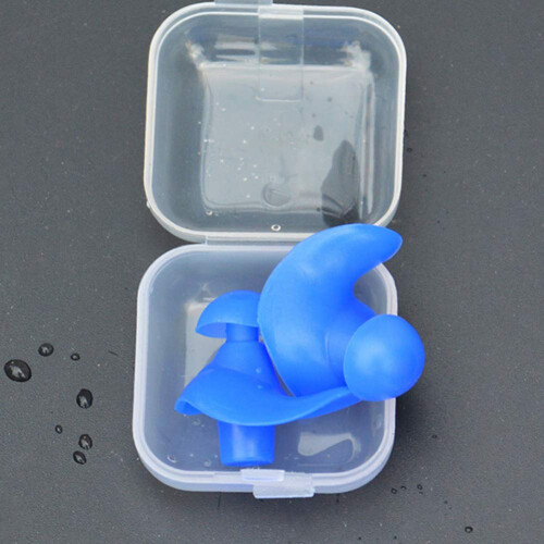 Tappi per orecchie da nuoto in silicone 1 paio a spirale impermeabili 2