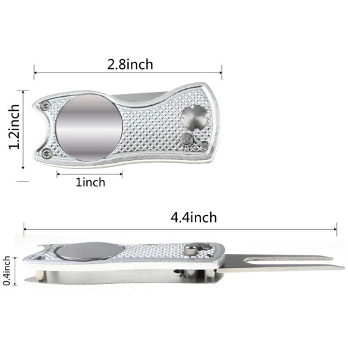 Portable Golf Divot Tool Golf Green Repair Pitch Fork Ball Marker  Training Tools