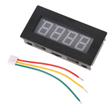 Tachimetro LED rosso da 0,56 pollici, 4 cifre, 72 36 20 mm