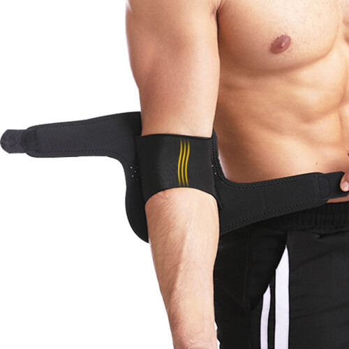 Tutore per gomito supporto taglia unica nero Lycra 1