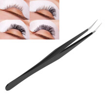 Pinzette per ciglia in acciaio inossidabile, 12,5 cm / 4,9 in, nero