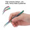 Pinces à cils multicolores Modèle 12,5 cm - 4,9 po 9