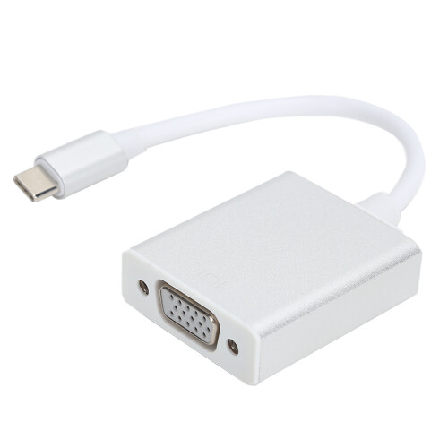 Adattatore da Type-C a VGA, Compatto, Argento, OS X 1