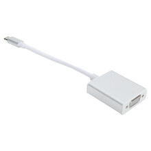Adaptateur Type-C vers VGA argenté, compatible OSX