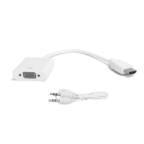 Interfaccia multimediale HD a VGA+3,5 mm 0,2 m Bianco 1