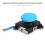 Modulo stick analogico e pulsanti per controller Switch Joycon/Lite, colore Blu 10