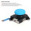 Modulo stick analogico e pulsanti per controller Switch Joycon/Lite, colore Blu 7