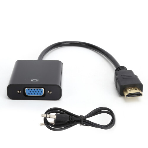 Cavo convertitore HDMI a VGA 0,2 m Nero Audio da 3,5 mm 1
