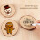 Naturel 3# Tranches de bois de pin rondes 7-8 cm 9