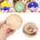 Naturel 3# Tranches de bois de pin rondes 7-8 cm 13