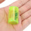 Finger Sand Ring ABS 3,7  2,5 cm vert fluorescent 3