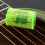 Finger Sand Ring ABS 3,7  2,5 cm vert fluorescent 8