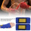 Bende da boxe in cotone da 2,5 m, 80 g, blu - 1 paio 5