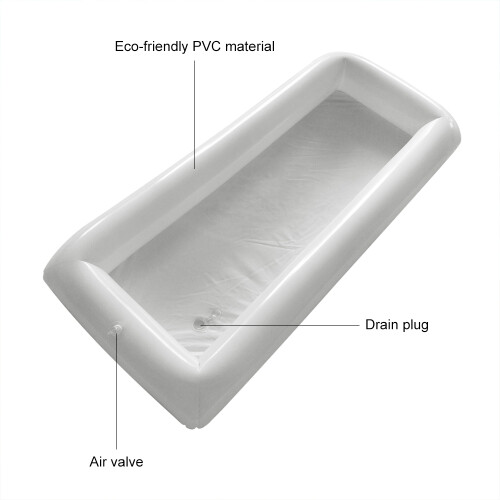 Bar à glace gonflable pour servir 53,1 x 25,6 po Blanc Grand 1